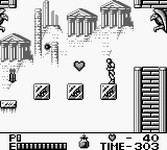 une photo d'Ã©cran de Castlevania 2 - Belmont s Revenge sur Nintendo Game Boy